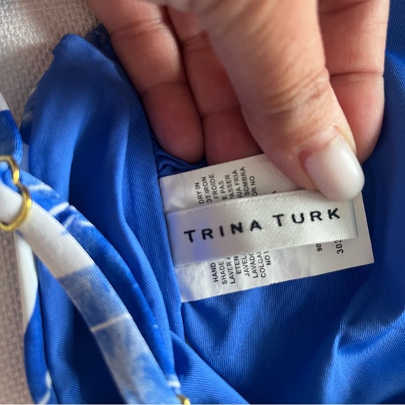 Trina Turk Women's Standard Basque Asymmetrical One
Piece Size 10 - Picture 10 of 12